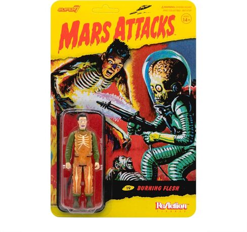 Super7 Mars Attack Glow Bundle -The Invasion Begins, Burning Flesh, and Destroying a Dog 3.75 in Scale Reaction Figures with Accessories Classic Cartoon Collectibles and Retro Toys in Saudi Arabia