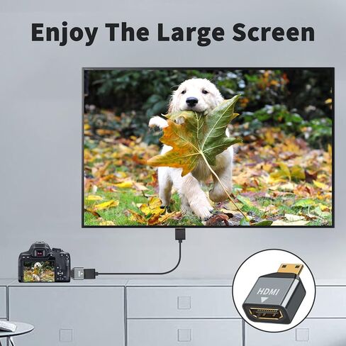 محول Poyiccot Mini HDMI إلى HDMI 4K، 2 حزمة HDMI أنثى إلى محول HDMI صغير ذكر، محول HDMI صغير يدعم 4K 60 هرتز HDR 3D 18 جيجابت في الثانية Dolby لـ DSLR، كاميرا الفيديو، Raspberry Pi، الكمبيوتر المحمول in Saudi Arabia