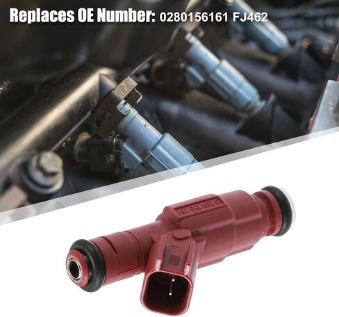 X AUTOHAUX Fuel Injector Nozzle Flow Matched for Jeep Grand Cherokee Wrangler V6 I6 for Dodge Dakota for Ram 1500 Van for Ram 2500 Van 0280156161 FJ462 in Saudi Arabia