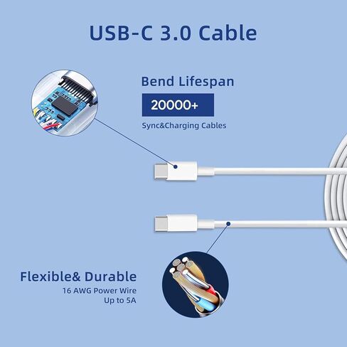 Mac Book Pro Charger Replacement for MacBook Air Charger 96W USB C Port MacBook pro/Air, ipad Pro, Samsung Galaxy and All USB C Device, Include Charge Cable in Saudi Arabia