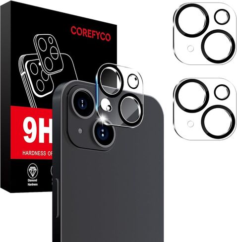 Corefyco [2+2 Pack] واقي شاشة للخصوصية وواقي عدسة الكاميرا لهاتف iPhone 15 Pro Max، زجاج مقسى خاص مضاد للتجسس 9H، مضاد للخدش in Kuwait
