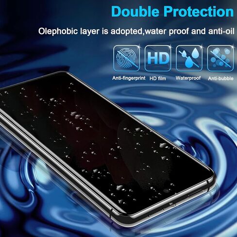 [عبوة من قطعتين+1] واقي شاشة فائق الخصوصية لهاتف Galaxy S21، زجاج مقسى 9H، دعم بصمات الأصابع بالموجات فوق الصوتية، منحني ثلاثي الأبعاد، غشاء شفاف عالي الدقة مضاد للتجسس لواقي شاشة زجاجي Samsung S21 Ultra 5G in Kuwait