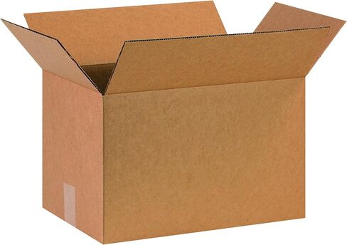 BOX USA 16 × 10 × 10 صناديق من الورق المقوى المموج، متوسطة 16 بوصة طول × 10 بوصة عرض × 10 بوصة ارتفاع، حزمة من 25 | الشحن، التعبئة والتغليف، النقل، صندوق تخزين للمنزل أو العمل، صناديق كبيرة بالجملة قوية in Saudi Arabia