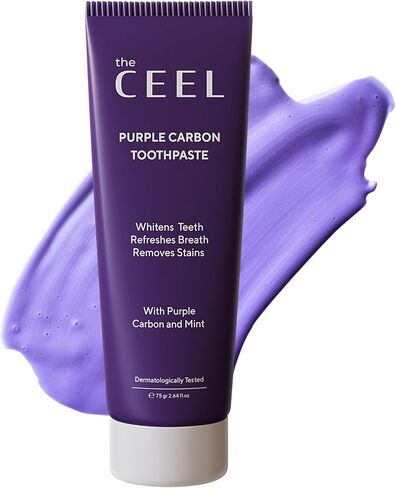 Purple Toothpaste for Teeth Whitening with Purple Carbon | Purple Toothpaste for Teeth Whitening | Color Corrector Purple Toothpaste with Mint Flavour | 75 GR… in Saudi Arabia