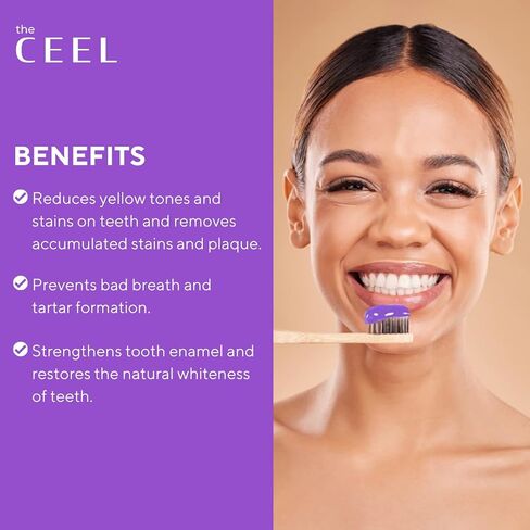 Purple Toothpaste for Teeth Whitening with Purple Carbon | Purple Toothpaste for Teeth Whitening | Color Corrector Purple Toothpaste with Mint Flavour | 75 GR… in Saudi Arabia