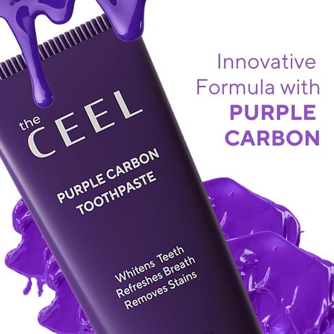 Purple Toothpaste for Teeth Whitening with Purple Carbon | Purple Toothpaste for Teeth Whitening | Color Corrector Purple Toothpaste with Mint Flavour | 75 GR… in Saudi Arabia