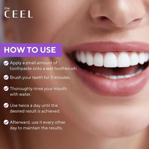 Purple Toothpaste for Teeth Whitening with Purple Carbon | Purple Toothpaste for Teeth Whitening | Color Corrector Purple Toothpaste with Mint Flavour | 75 GR… in Saudi Arabia