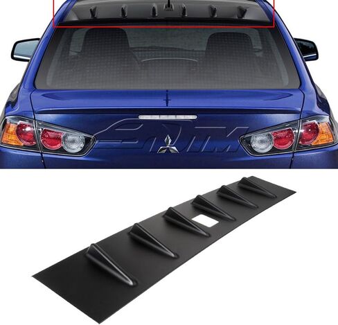 SCITOO Black ABS Rear Rear Roof Trunk Spoiler Wing Replacement fit for Mitsubishi Lancer 4-door 2.0L ES Sportback in Saudi Arabia