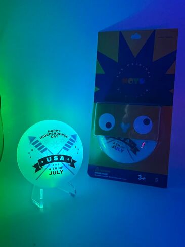 The Original NOYO Light Up Fidget Disc and Fan Wearable by GliPpiN (RGB) (Let's Rock) in Saudi Arabia
