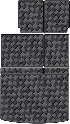Cargo Mat for 2021-2024 Chevrolet Suburban/GMC Yukon XL 7 Seats Trunk Mat & 2ND+3RD Row Rear Backrest Mat, All Weather Rear Cargo Liner Back Seat Cover Protector in Saudi Arabia