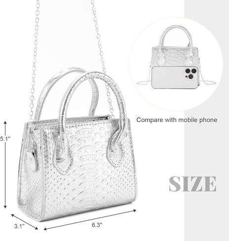Freie Liebe Small Top-handle Purse Shoulder Bag for Women Trendy Crossbody Purses with Chain in Saudi Arabia