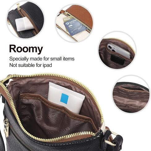 CLUCI Medium Zipper Pocket Adjustable Strap bundle with Small Crossbody Purses for Women in Saudi Arabia