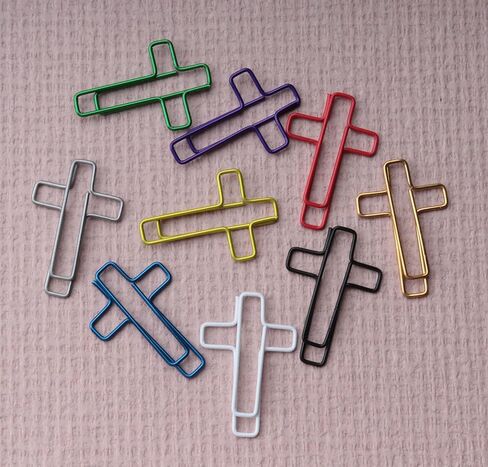 SOWAKA 30 Pcs Cross Bookmarks Metal 3.4 x 2.3 cm Bible Small Cute Paper Clips Supplies for Students Journaling Notebook Document Organization School Office Accessories (Black) in Saudi Arabia
