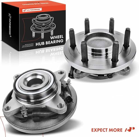A-Premium Front Wheel Bearing and Hub Assembly with ABS & 6-Lug Compatible with Ford F-150 F150 2011-2014, Expedition 2011-2014 & Lincoln Navigator 2011-2014, 4WD Only in Saudi Arabia
