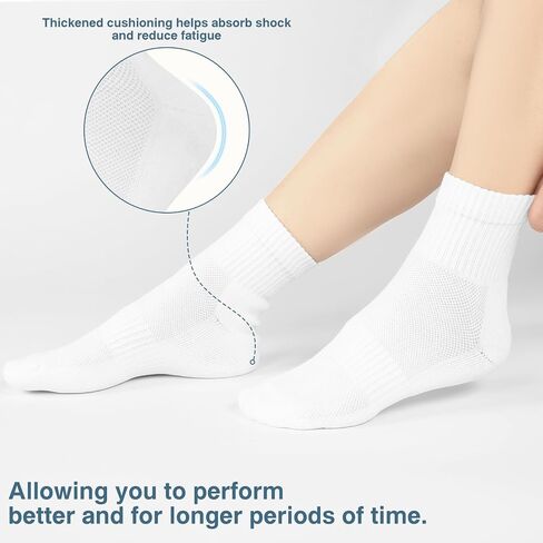 Kodal Copper Ankle Running Socks for Men Women Cushion Cotton Quarter Socks Odor Control for Smelly Sweaty Feet 5 Pairs in Saudi Arabia