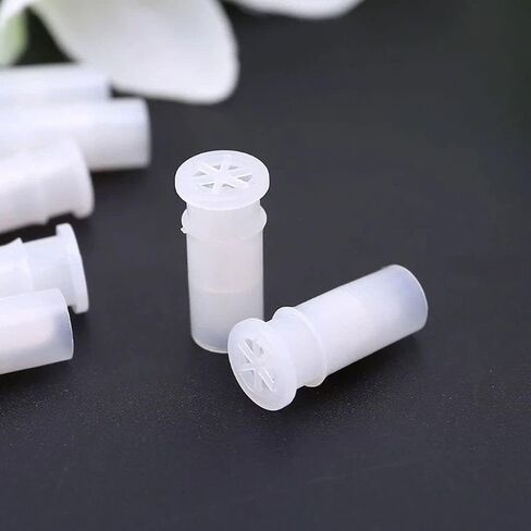 100 Pcs White Toy Noise Makers Insert Squeakers, Plastic Dog Squeaky Toy Whistles, Dog Squeak Toys Toy Insert Replacements DIY Accessories(15.5x4.8mm) in Kuwait