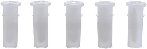 100 Pcs White Toy Noise Makers Insert Squeakers, Plastic Dog Squeaky Toy Whistles, Dog Squeak Toys Toy Insert Replacements DIY Accessories(15.5x4.8mm) in Kuwait