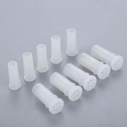 100 Pcs White Toy Noise Makers Insert Squeakers, Plastic Dog Squeaky Toy Whistles, Dog Squeak Toys Toy Insert Replacements DIY Accessories(15.5x4.8mm) in Kuwait