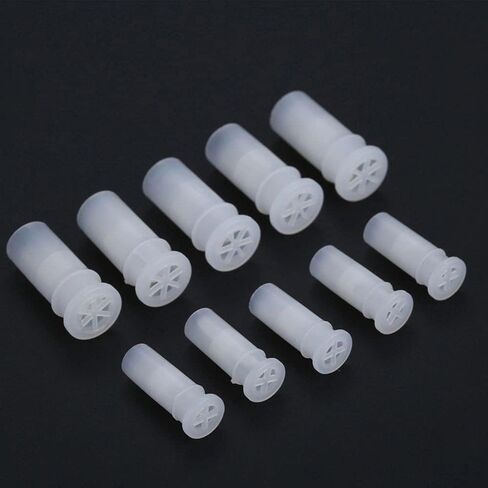 100 Pcs White Toy Noise Makers Insert Squeakers, Plastic Dog Squeaky Toy Whistles, Dog Squeak Toys Toy Insert Replacements DIY Accessories(15.5x4.8mm) in Kuwait
