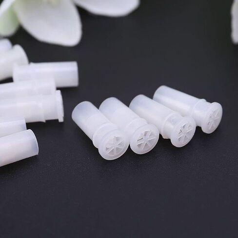 100 Pcs White Toy Noise Makers Insert Squeakers, Plastic Dog Squeaky Toy Whistles, Dog Squeak Toys Toy Insert Replacements DIY Accessories(15.5x4.8mm) in Kuwait