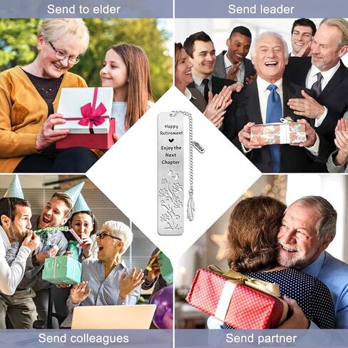 Book Lovers Gifts for Women Teacher Retirement Gifts for Women Men Gifts for Book Lovers Men Happy Retirement Enjoy The Next Chapter Bookish Gifts for Women Men(Color:Silver) in Saudi Arabia
