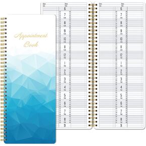 Daily Appointment Book, Salon Appointment Book Undated,15 Minute Planner Hourly Schedule Book, Day Planner for College, Office, Home