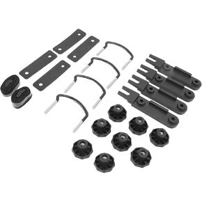 4Pcs Universal Roof Box U Bolt Clamps Roof Mounting Fitting Kit with 8 Rubber Gasket,4 Backplane,8 Locknut,2 Bandage,Roof Luggage Accessories for Most Models in Saudi Arabia
