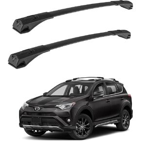 قضبان متقاطعة لحامل السقف، قضبان سقف متوافقة مع قضبان تويوتا RAV4 2013-2018 لحامل البضائع على السطح، والأمتعة، والكاياك، والدراجة، والتزلج على الجليد in Kuwait