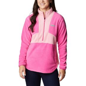 Columbia Women's Tested Tough in Pink Colorblock Half Zip
