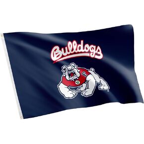 Desert Cactus Fresno State Flag California State University Bulldogs Banners 100% Polyester Indoor Outdoor 3x5 feet Flags (Style 1)
