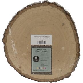 Walnut Hollow Basswood Country Round, Thick for Woodburning, Home Décor and Rustic Weddings
