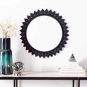 Safavieh Home Nally Matte Black 21-inch Decorative Accent Mirror