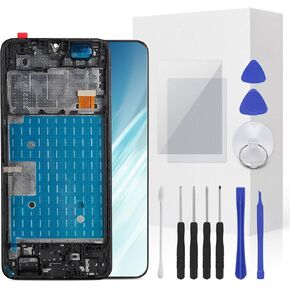 for TCL 40XL 40 XL 40T 40 T T608M T608DL Screen Replacement Kit Full LCD Screen Display Touch Digitizer Frame Full Assembly with Repair Tool for Model 6.75inch