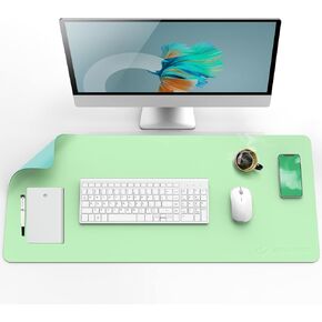 JOYACCESS Large Mouse Pad, J Double Sided Office Mouse Pad,Waterproof Leather Desk Pad Protector,Desk Writing Pad, Non-Slip Base Cmoputer Mouse Pad for Laptop(23.6 * 14.1)