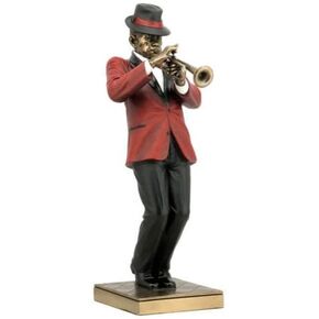 wu Trumpet Player Statue Sculpture Figurine - Jazz Band Collection