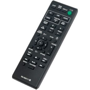 RM-AMU171 Replacement Remote Control fit for Sony Hi-Fi Stereo Audio System CMT-BT60 CMT-SBT100 CMT-BT60B CMT-BT80W HCD-SBT100B CMT-BT80WB CMT-SBT100B CMT-SBT300W CMT-SBT300WB HCD-SBT100 HCD-SBT300W