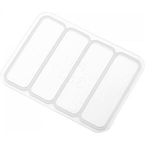 uxcell Silicone Resin Casting Mold 3.94 Inch Rectangle DIY Hair Pin Clip for Epoxy Resin