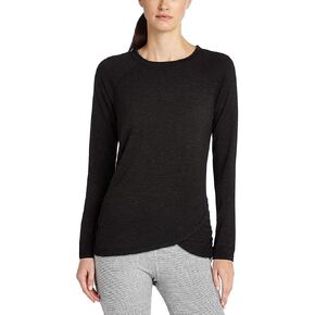 Danskin Women's Long Sleeve Crossover Top