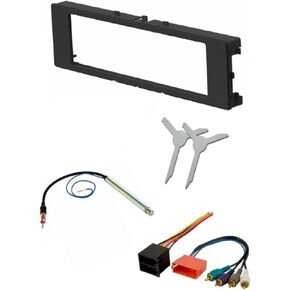 Car Stereo Radio Install Dash Kit, Wire Harness, Antenna Adapter, and Radio Removal Tool Made for 2000 2001 2002 2003 2004 2005 2006 Audi TT