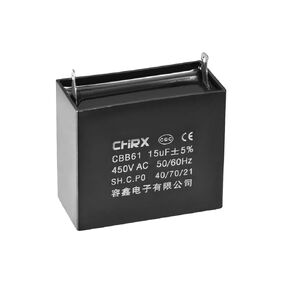 uxcell Ceiling Fan Capacitor CBB61 15uF 450V AC Single Insert Metalized Polypropylene Film Capacitors 58x28x50mm for Water Pump Motor Generator