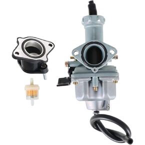 Carburetor and Boot Kit Replacement for Honda 1977-1990 CB125S 2004-2013 CRF100F 1974-1998 XL100 1979-1985 XL100S 1981-1984 XR100 1985-2004 XR100R 1980-1984 XR200 1981-2002 XR200R Carb