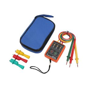 3 Phase Rotation Meter, AC 60~600V Digital 3 Phase Rotaion Tester Convenient to Use SM852B ABS with Clip for Factory for Electricity Testing for Worker