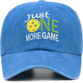 Pickleball Hat, Pickleball Gifts for Men Women, Washed Adjustable Embroidered Baseball Cap for Men Women with Box