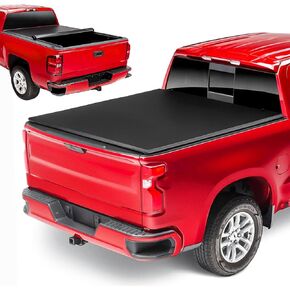 Soft Roll Up Truck Tonneau Bed Cover Fits for Nissan Frontier 2005-2023 (NOT for México), 5ft (59.5'') Fleetside/Styleside Bed Only