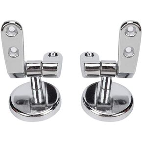 Toilet Seats Hinges Zinc Alloy Hinge for Toilet Lid Universal Toilet Top Cover Lid Seat Fixings with Screws and Accessories for Toilet Seat Repair Replacement