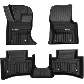 LASFIT Floor Mats Fit for Land Rover Range Rover Sport 2014-2022, Custom Fit TPE All Weather Waterproof Floor Liners 1st & 2nd Row Car Mats, Black