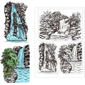 CHGCRAFT Flower Butterflies Silicone Clear Stamps for Card Making Scrapbooking Crafting DIY Decorations Ink Stamps Seal for Album Crafts