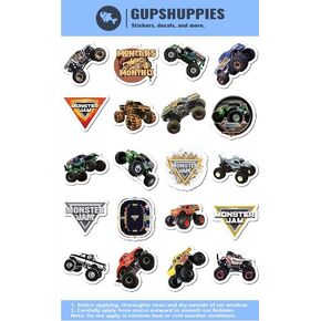 20 Pcs Value Pack Monster Decal Jam Sticker Waterproof Vinyl Aesthetic SUV Truck Colorful Laptop Bike Car Luggage Skateboard Water Bottle Guitar Windows Bumper Tumbler in Kuwait