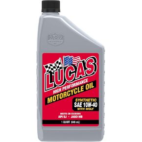 Lucas Oil 10777 Synthetic 10W-40 Motor Oil with Moly - 1 Quart