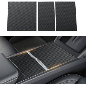 BMZX for Tesla Model 3 Highland 2024 Center Console Wrap PVC Carbon Fiber Pattern Center Console Cover Interior Decoration Wrap Kit for Tesla Model 3 Highland Accessories 2024